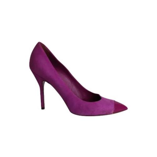 Yves Saint Laurent Vintage Pre-owned Mocka klackskor Purple, Dam