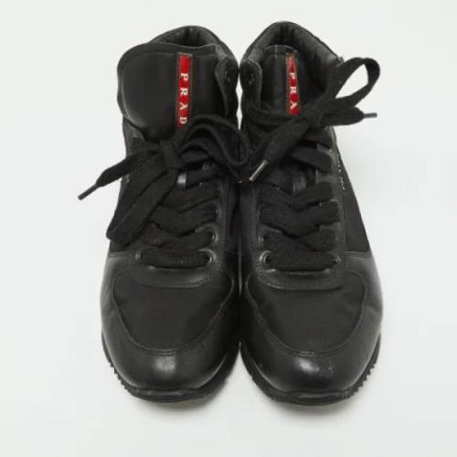 Prada Vintage Pre-owned Läder sneakers Black, Dam
