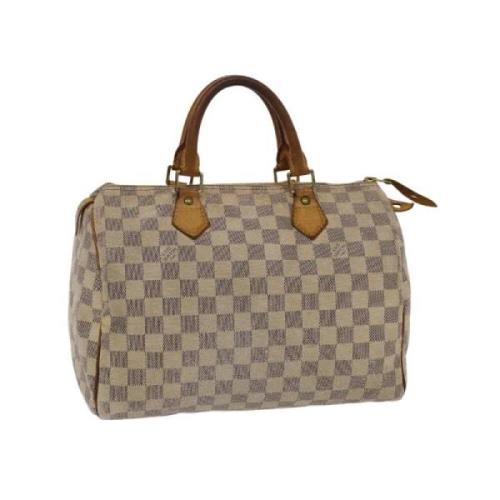 Louis Vuitton Vintage Pre-owned Canvas handvskor White, Dam