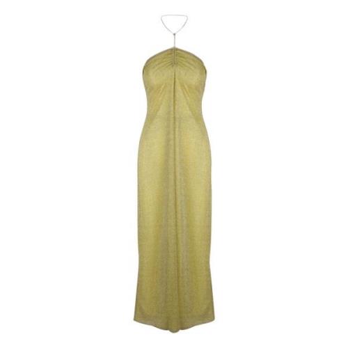 Oseree Maxi Klänning Yellow, Dam