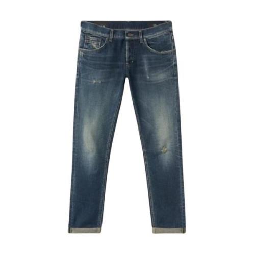 Dondup Slim-Fit Stiliga Ritchie Jeans Uppgradering Blue, Herr