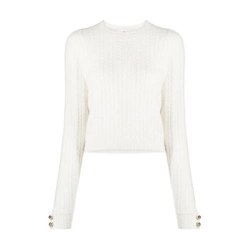 Chiara Ferragni Collection Stiliga Sweaters White, Dam