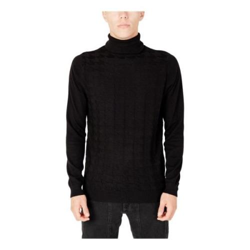 Antony Morato Herr Svart Stickat Black, Herr