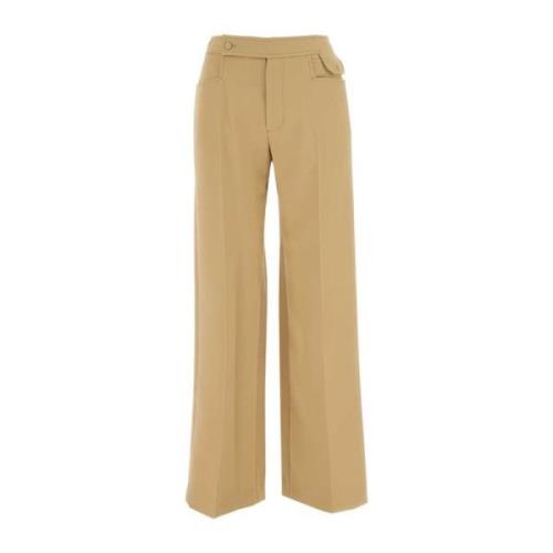 LOW Classic Wide Trousers Brown, Dam