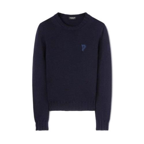 Dondup Stiliga Sweaters Blue, Dam