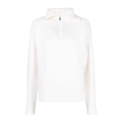 Coperni Boxy Half-Zip Sweater White, Dam