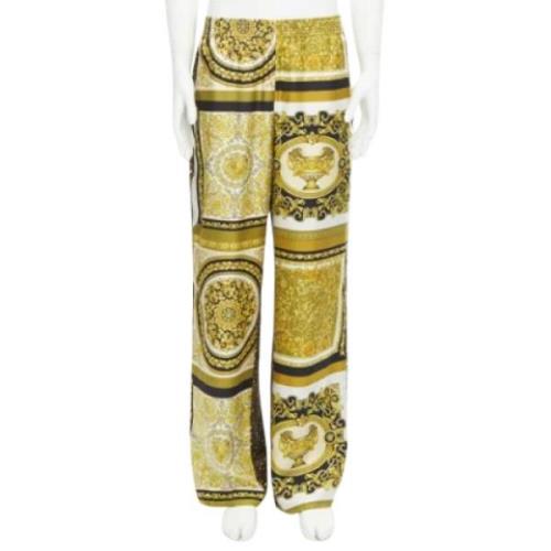 Versace Pre-owned Pre-owned Silke nederdelar Yellow, Dam