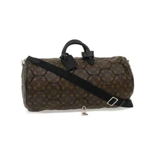 Louis Vuitton Vintage Vintage Brun Canvas Keepall Brown, Dam