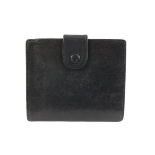 Chanel Vintage Vintage Läderplånböcker Black, Dam