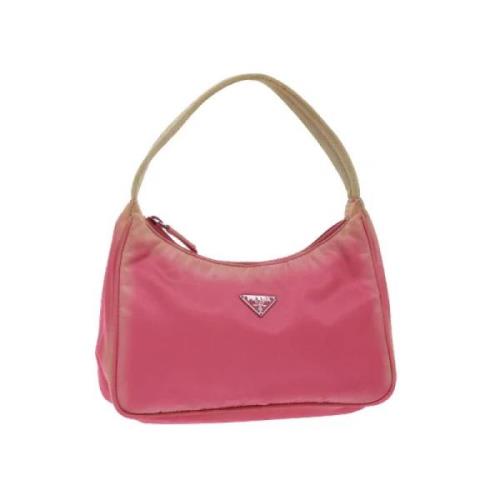 Prada Vintage Pre-owned Nylon prada-vskor Pink, Dam