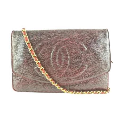 Chanel Vintage Canvas Plånböcker - Stilfull Uppgradering Red, Dam