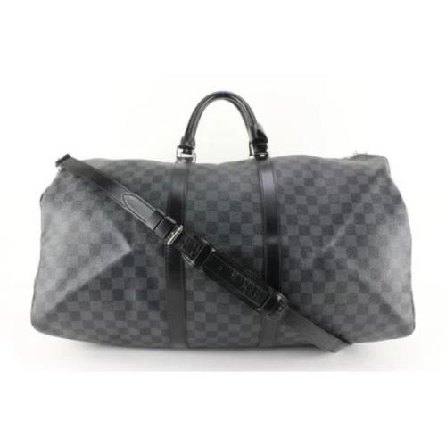 Louis Vuitton Vintage Pre-owned weekendväska Black, Dam