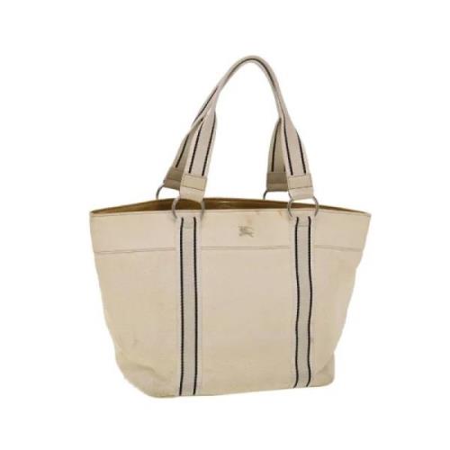 Burberry Vintage Pre-owned Canvas totevskor White, Dam