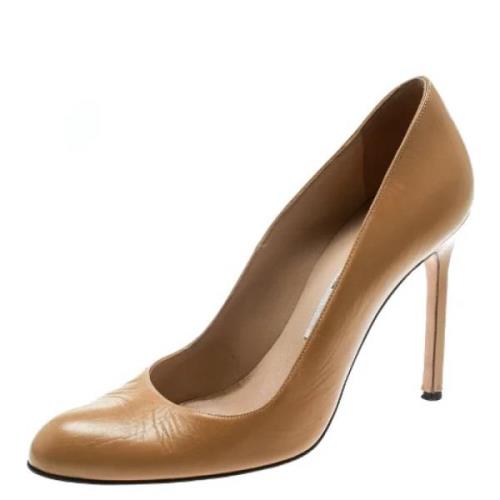 Manolo Blahnik Pre-owned Pre-owned Pumps Beige, Dam