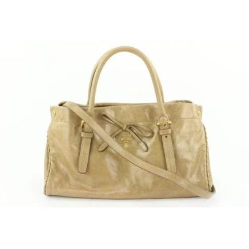 Prada Vintage Begagnad handväska Beige, Dam