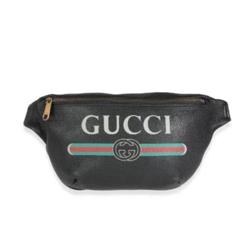 Gucci Vintage Pre-owned Läder crossbodyvskor Black, Dam