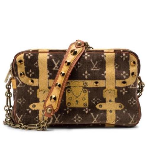 Louis Vuitton Vintage Begagnad Axelväska Brown, Dam