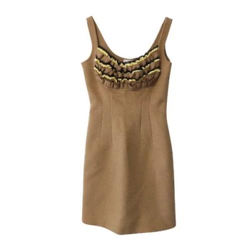 Prada Vintage Begagnade Dres Brown, Dam