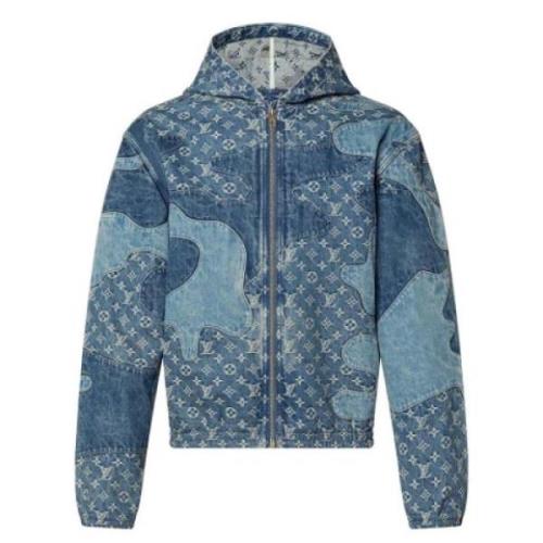 Louis Vuitton Vintage Förbrukad jacka Blue, Dam