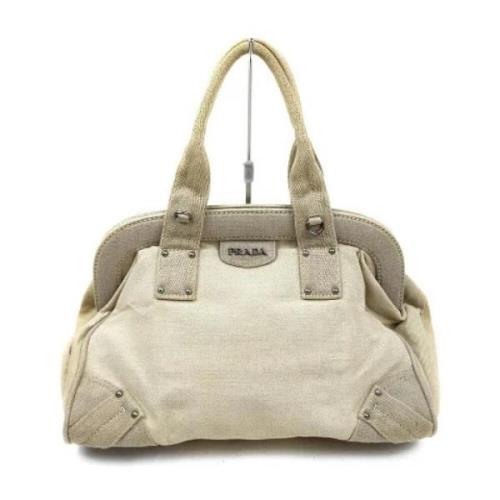 Prada Vintage Begagnad handväska Beige, Dam