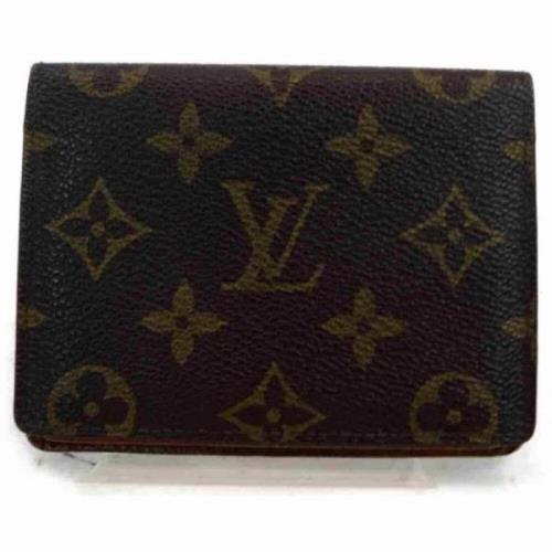 Louis Vuitton Vintage Vintage Brun Läder Plånbok Brown, Dam