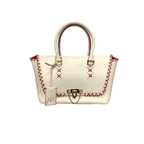 Valentino Vintage Pre-owned Läder handvskor White, Dam