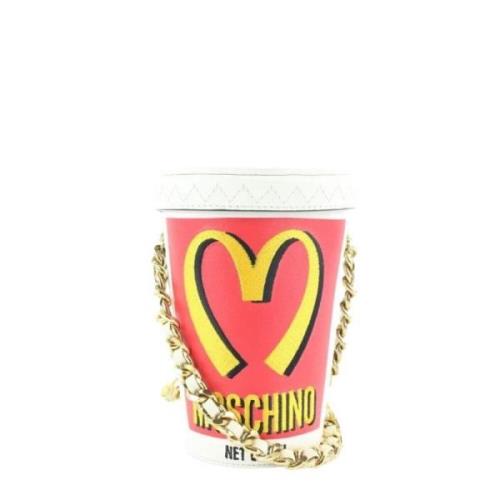 Moschino Pre-Owned Förägda duk-korsbaggar White, Dam