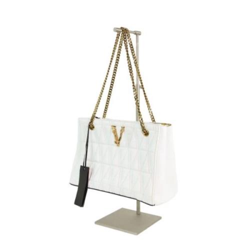 Versace Pre-owned Pre-owned Läder axelremsvskor White, Dam