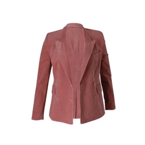 Isabel Marant Pre-owned Pre-owned Sammet ytterklder Pink, Dam