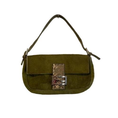 Fendi Vintage Pre-owned Ponnyhår fendi-vskor Green, Dam