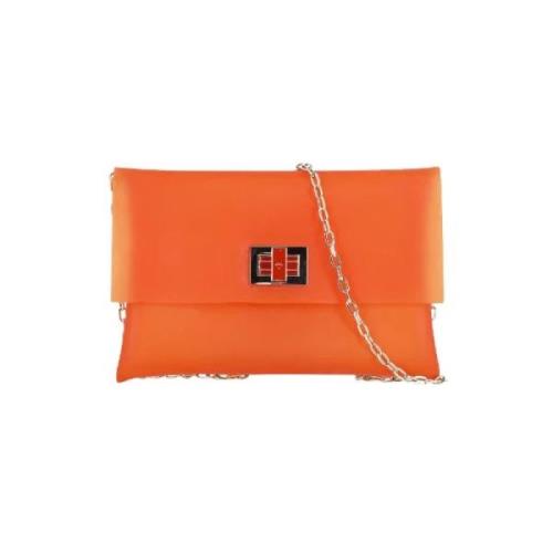 Anya Hindmarch Pre-owned Pre-owned Läder axelremsvskor Orange, Dam