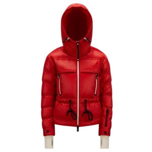 Moncler Röda Grenoble Kappor Red, Dam