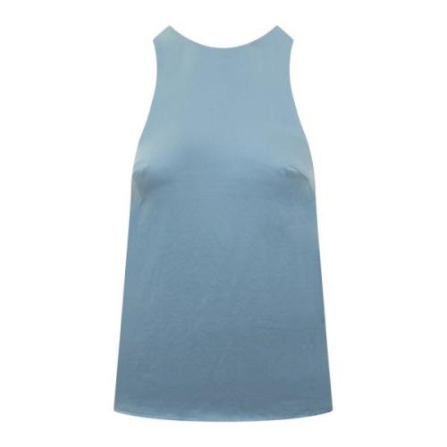 Loulou Studio Sleeveless Tops Blue, Dam