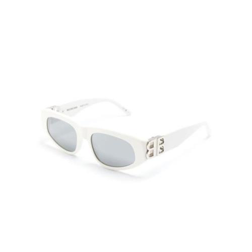 Balenciaga Vita solglasögon med originaltillbehör White, Dam