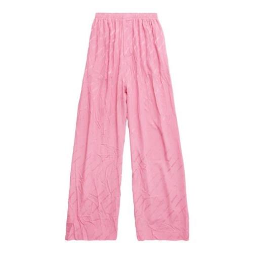 Balenciaga Straight Trousers Pink, Dam