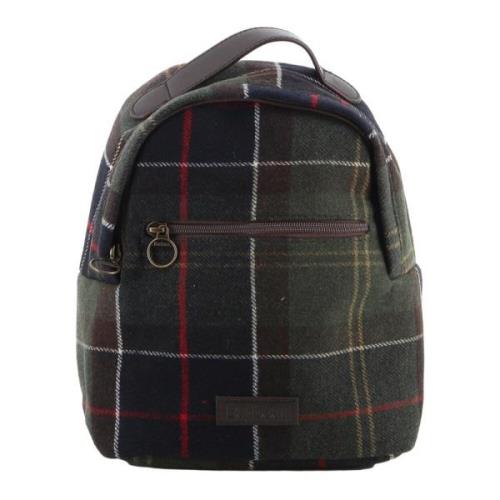 Barbour Caley Tartan Ryggsäck - Grön Green, Herr