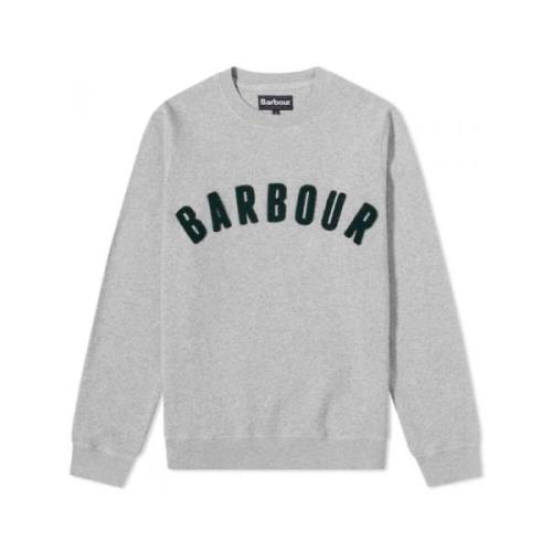 Barbour Vintage Logo Crew Sweatshirt Gray, Herr