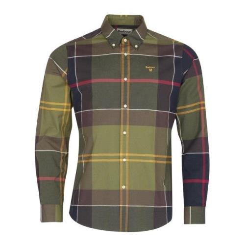 Barbour Klassisk Tartan Skräddarsydd Skjorta Green, Herr