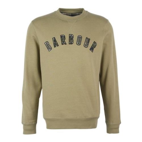 Barbour Klassisk Crew Neck Sweatshirt Green, Herr