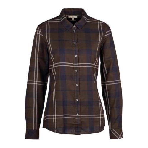 Barbour Praline Rutig Skjorta Brown, Dam