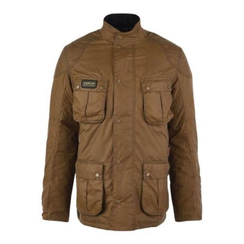 Barbour Vinter Lockseam Vaxjacka Brown, Herr