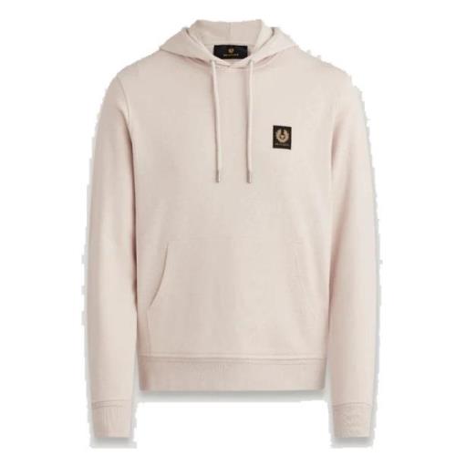 Belstaff Premium Patch Popover Hoody Beige, Herr