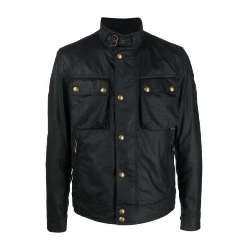 Belstaff Dknvy Dark Navy Bomberjacka Blue, Herr