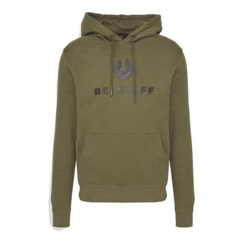 Belstaff Signature Sweatshirt Hoodie i True Olive-S Green, Herr