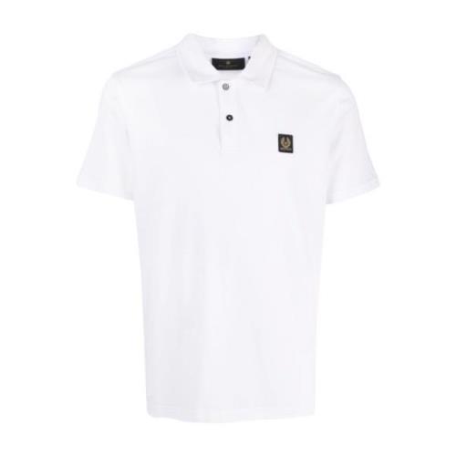 Belstaff Polo Tröja, Vit Naturlig Stil White, Herr