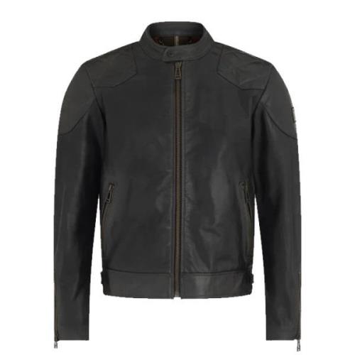 Belstaff Legacy Outlaw Vaxad Läderjacka Black, Herr