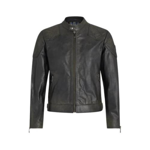 Belstaff Svart Outlaw Läderjacka Black, Herr