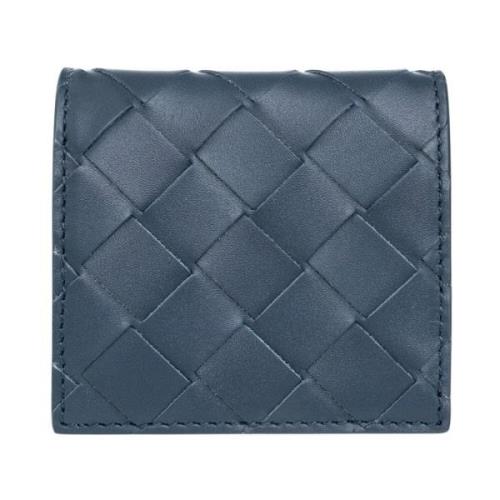 Bottega Veneta Marinblå Intrecciato Myntväska Blue, Herr