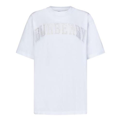 Burberry Vita T-shirts och Polos med Baseball Cap White, Dam