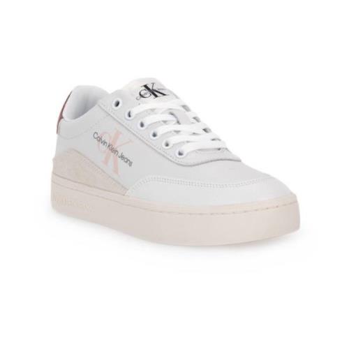 Calvin Klein Cupso Läder Sneakers White, Dam